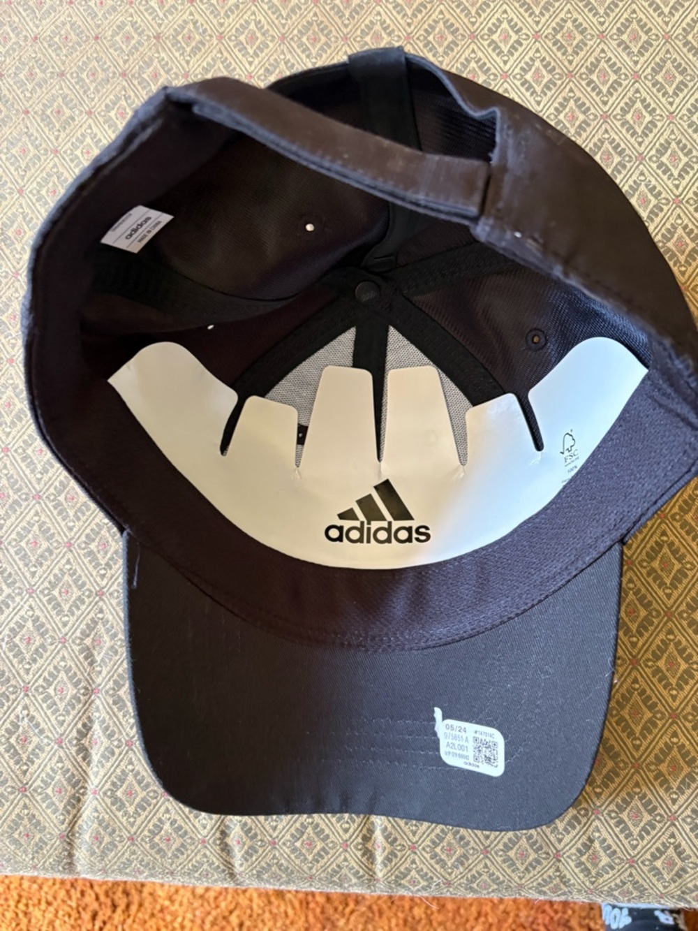 adidas Black Men’s Athletic Logo Cap - Picture 2 of 2